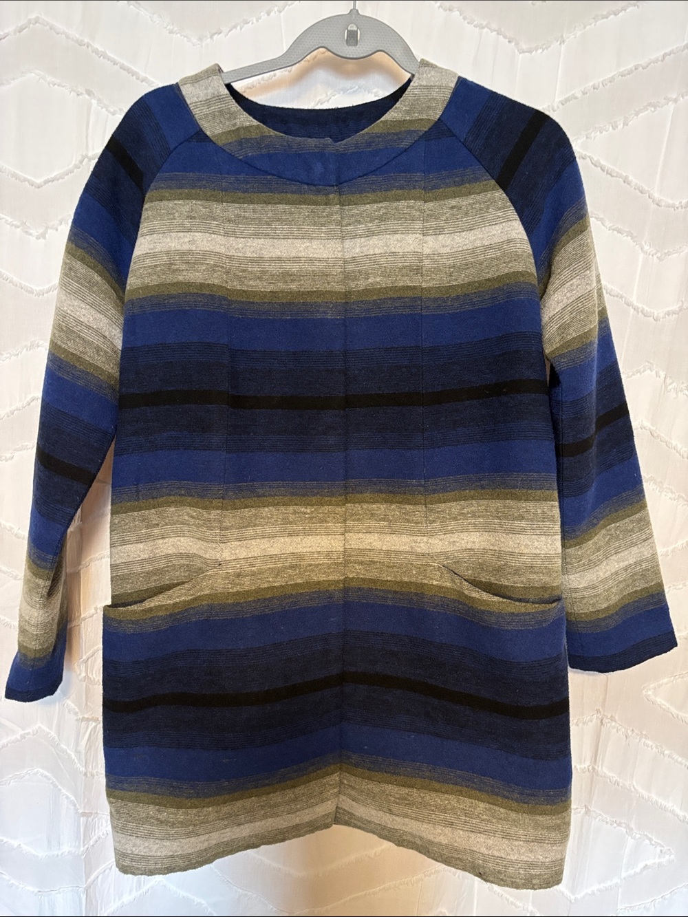Old Navy Striped Jacket with Snap Closure